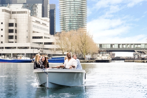 Londen: GoBoat-verhuur in Canary Wharf met London Docklands2 uur verhuur