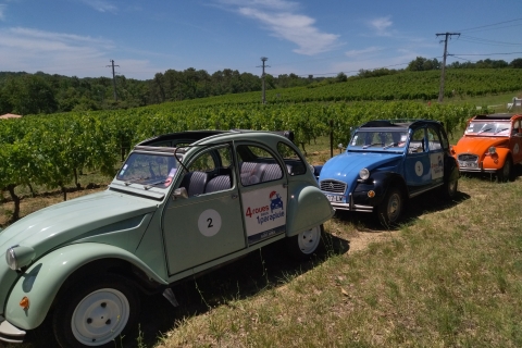 Bordeaux : excursion œnologique privée d'une demi-journée en Citroën 2CVVisite privée des vins dans le vignoble du Médoc - 4 heures