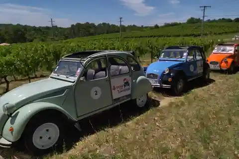 Tour privado de medio día por el vino en Citroën 2CV