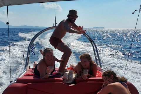 Van de haven van Kissamos: privé RIB-cruise op Balos en Gramvousa