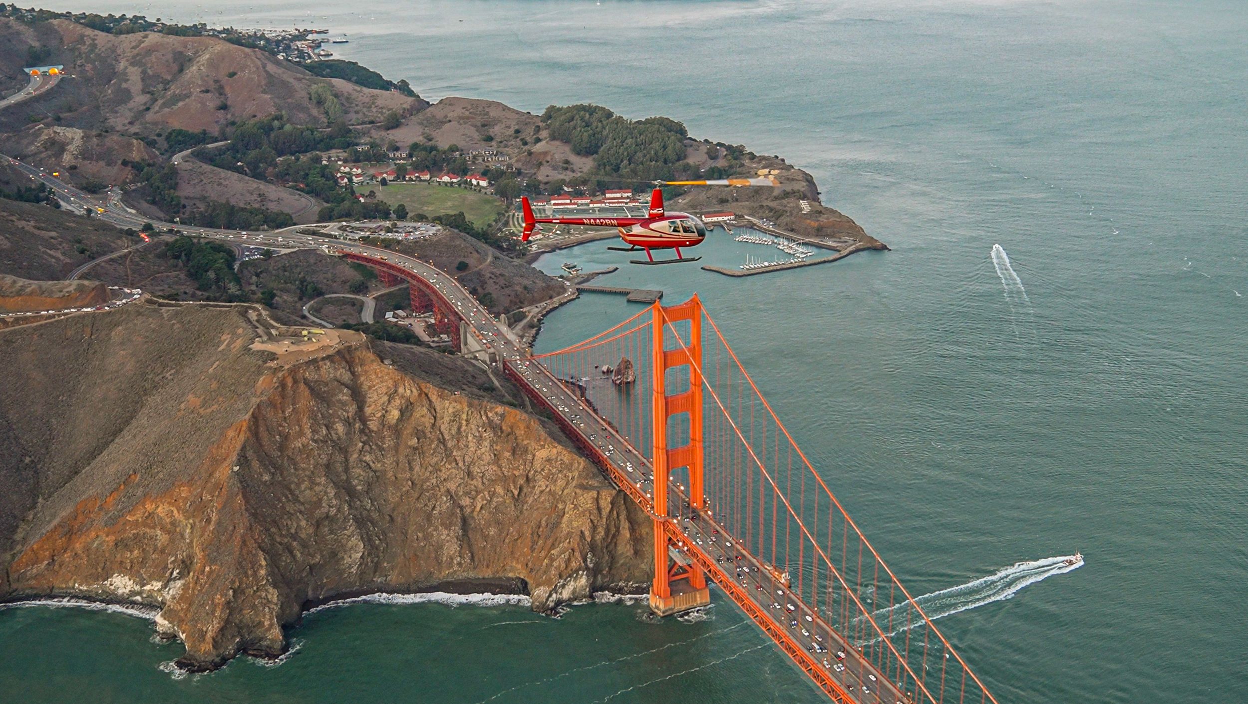 San Francisco: Golden Gate Helikopter Abenteuer