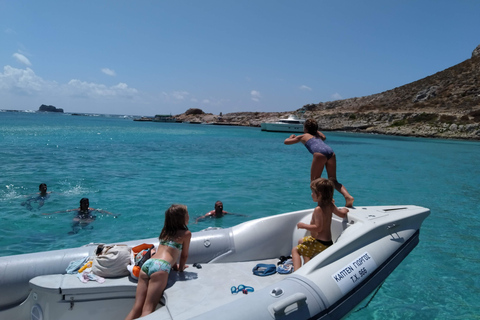 Desde Chania: viaje en barco privado por la bahía de Balos y la isla de Gramvousa