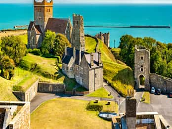 Au départ de Londres : Visite du château de Douvres et des falaises blanches en voiture