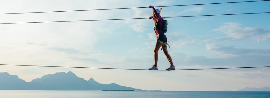 Bodø : Rampen Via Ferrata/Viking Wall, escalade guidée