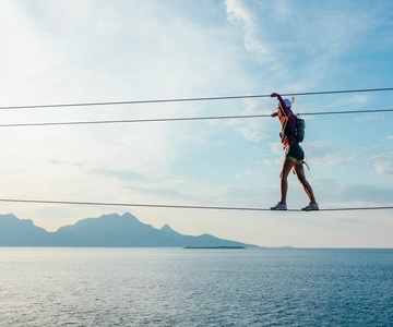 Bodø: Rampen Via Ferrata/Viking Wall, wspinaczka z przewodnikiem