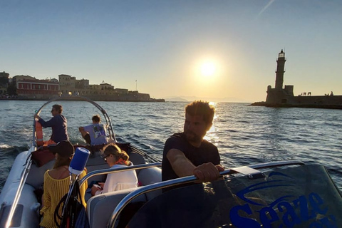 Chania: Sunset Cruise mit kretischem Wein