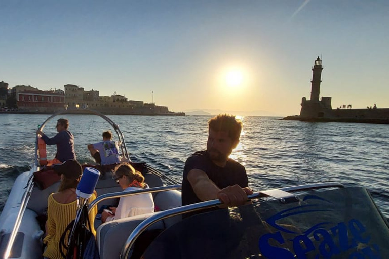 Chania: Sunset Cruise mit kretischem Wein