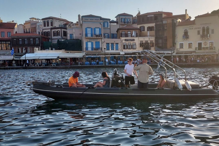 Chania: crociera al tramonto con vino cretese