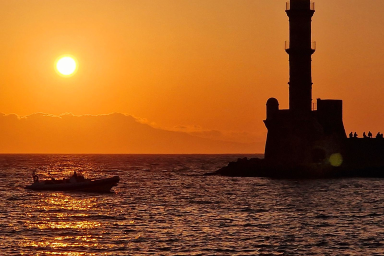 Chania: cruise bij zonsondergang met Kretenzische wijn