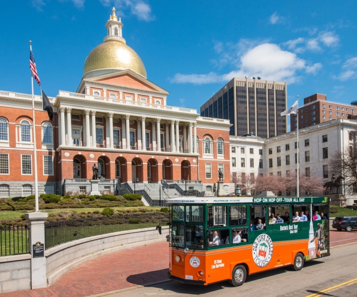 Boston: Hop-on-hop-off – sightseeing med trolley-buss