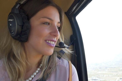 Van Santorini: privé enkele helikoptervlucht naar eilandenHelikoptervlucht van Santorini naar Kreta