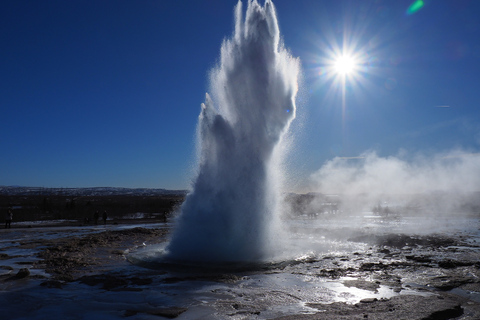 Reykjavík : Excursion privée d'une journée au Cercle d'Or avec Blue Lagoon