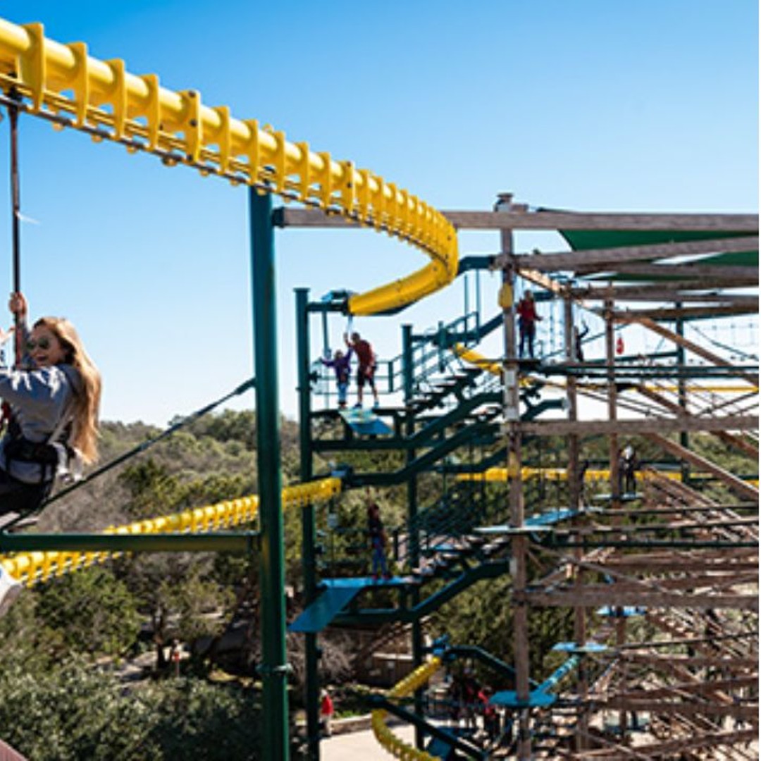 Twisted Rails San Antonio: Twisted Trails Zip Rails, Ropes & Climbing Wall | GetYourGuide