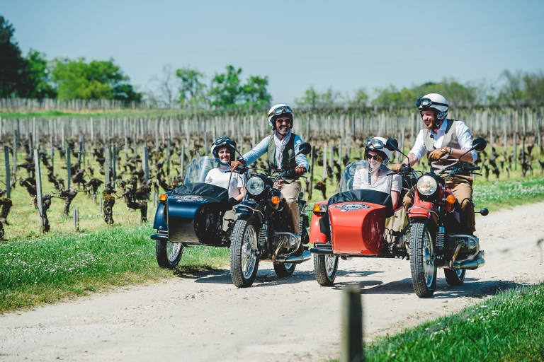 Bordeaux : Visite guidée en Sidecar avec visite de vignoble et pique-nique
