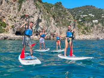 Capri: Caves and Beaches Paddle Board Tour. Photos included