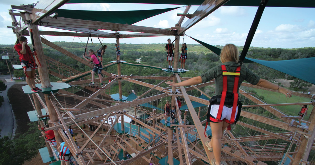 San Antonio Twisted Trails Zip Rails, Ropes & Climbing Wall GetYourGuide