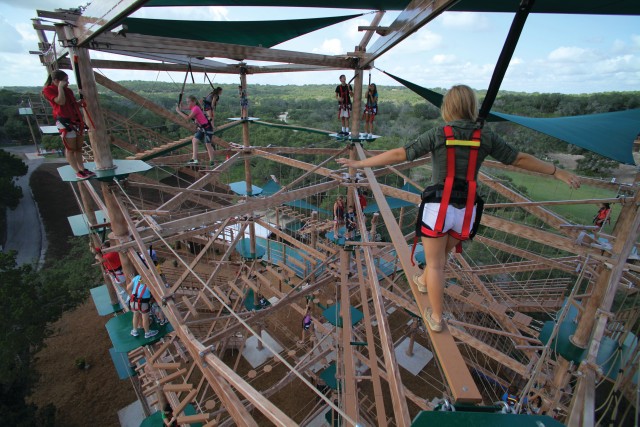 Visit San Antonio Twisted Trails Zip Rails, Ropes & Climbing Wall in New Braunfels, Texas