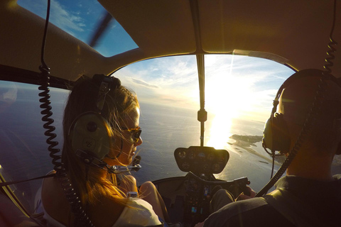 Città e costa: Spiagge e città: Tour in elicottero di 50 minutiTour in elicottero della costa, delle spiagge e della città di Los Angeles