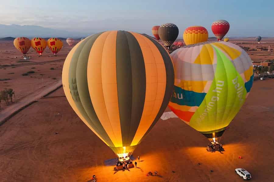 Marrakesch: Heißluftballonfahrt mit Frühstück auf der Dachterrasse. Foto: GetYourGuide Marrakesch: Heißluftballonfahrt mit Frühstück auf der Dachterrasse. Foto: GetYourGuide