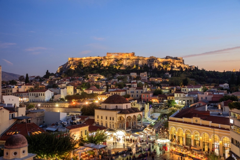 Athene: tour van een halve dag Akropolis en binnenstadTour van een halve dag naar de Akropolis, de historische bezienswaardigheden en het centrum