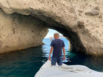 Naxos: Crociera privata in motoscafo alle piccole isole Cicladi