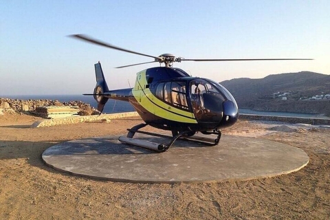 From Antiparo: Private Helicopter Transfer to Greek Islands Antiparo:1-Way Private Helicopter Transfer to Mykonos
