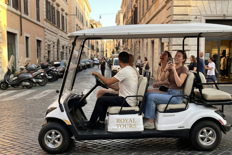 6-Hour Private Golf Cart Grand Tour of Rome with Typical Lunch or Dinner Rome: 6-Hour Private Golf Cart Grand Tour with Typical Lunch or Dinner