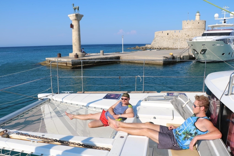 From Rhodes Town: Private Yacht Cruise with Lunch