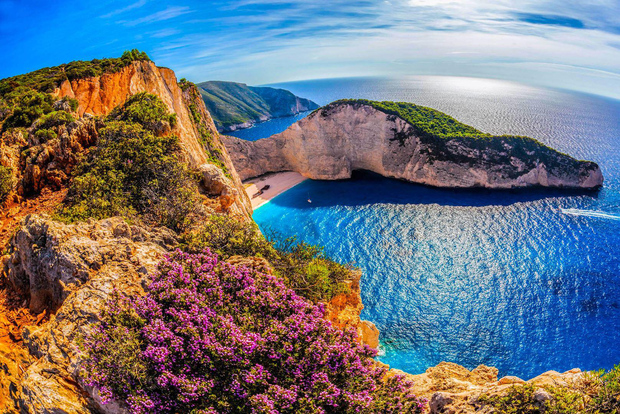Zante: tour di un giorno della spiaggia dei naufragi, del punto panoramico e delle grotte blu