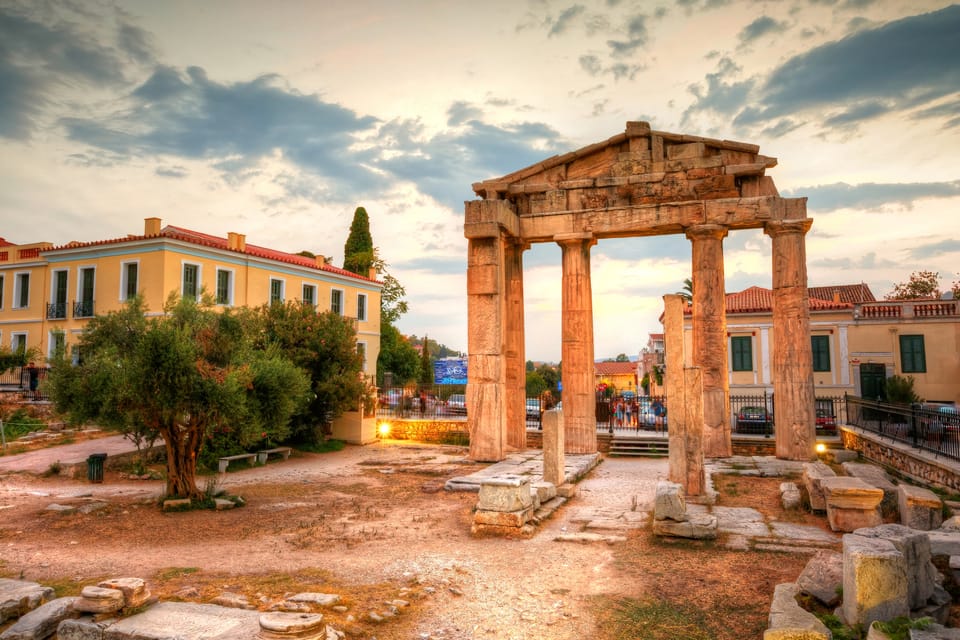 Atene: biglietto elettronico per l'agorà romana e l'antica agorà e 2 tour  audio