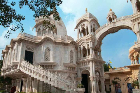 From Agra: Mathura and Vrindavan Day Trip by CarPrivate Transport Car + Private Tour guide