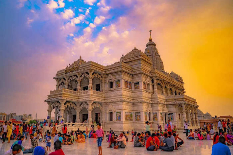 From Agra: Mathura and Vrindavan Day Trip by CarPrivate Transport Car + Private Tour guide