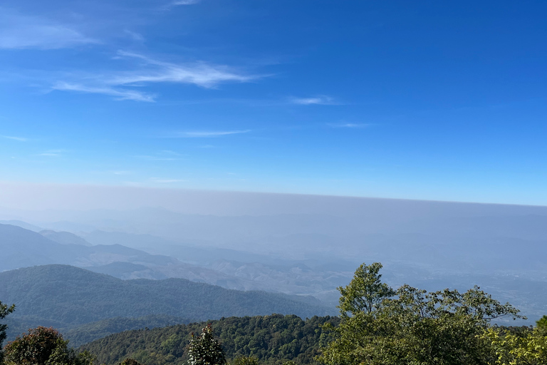 Chiang Mai: Doi Inthanon National Park & Elephant Sanctuary Group Tour with Hotel Pickup