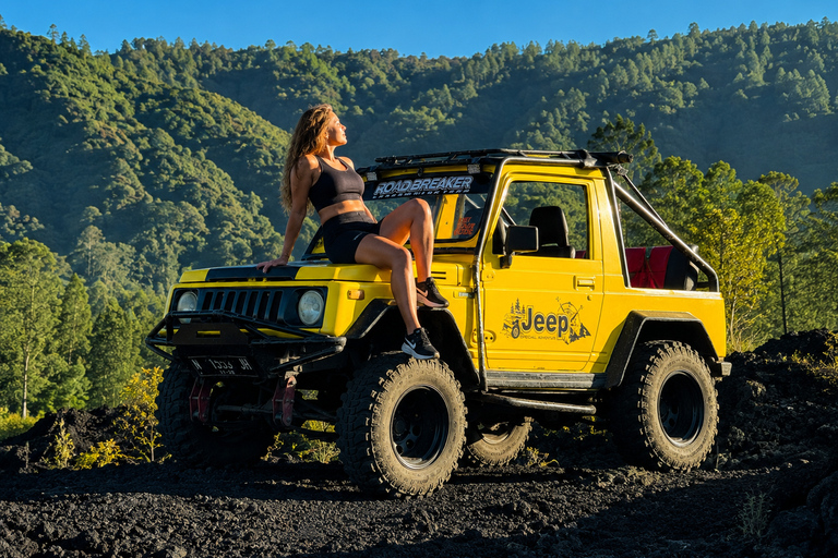 Bali: Mount Batur Jeep, Hotspring And Ubud Waterfall Tour All Included In This Option