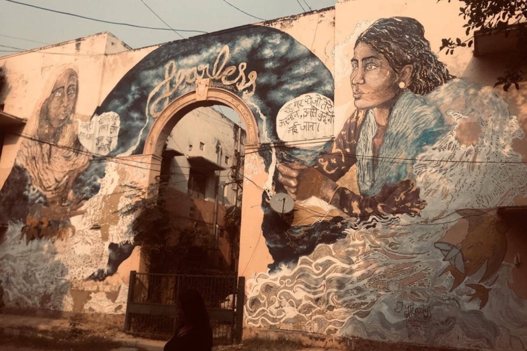 New Delhi : Visite de l'art de rue de Delhi bohème avec Lake Cafe