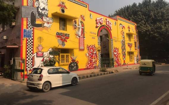 Neu Delhi: Bohemian Delhi Street Art Tour mit Lake Cafe