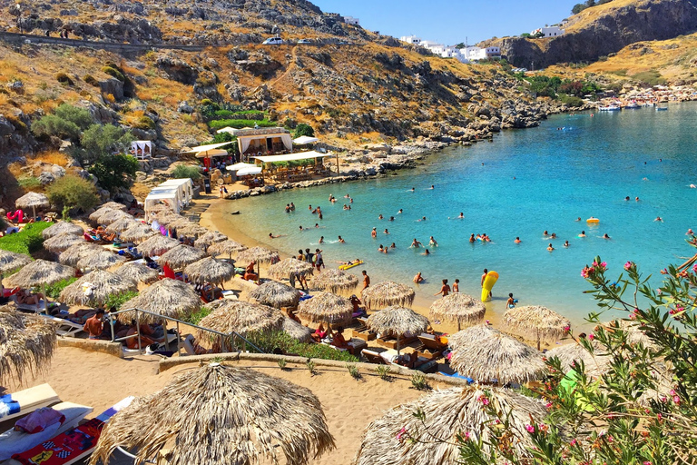 Från Rhodos: Lindos tur-retur busstransfer med fri tidRhodos: Bussresa till Lindos tur och retur med fri tid