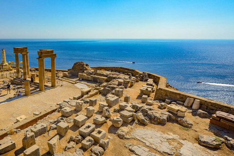 Från Rhodos: Lindos tur-retur busstransfer med fri tidRhodos: Bussresa till Lindos tur och retur med fri tid