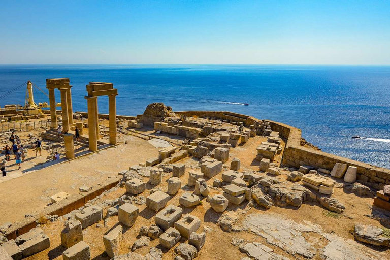 Från Rhodos: Lindos tur-retur busstransfer med fri tidRhodos: Bussresa till Lindos tur och retur med fri tid