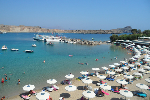 Från Rhodos: Lindos tur-retur busstransfer med fri tidRhodos: Bussresa till Lindos tur och retur med fri tid