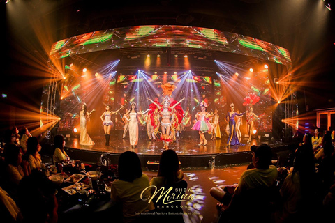 Bangkok: Mirinn Theatre Cabaret Show EintrittskarteShow + Abendessen (Thai-Set)