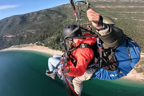 From Lisbon: Paragliding Pack (Flight+Video+Transportation)