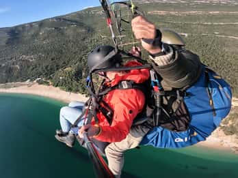 Desde Lisboa: Pack Parapente (Vuelo+Vídeo+Transporte)
