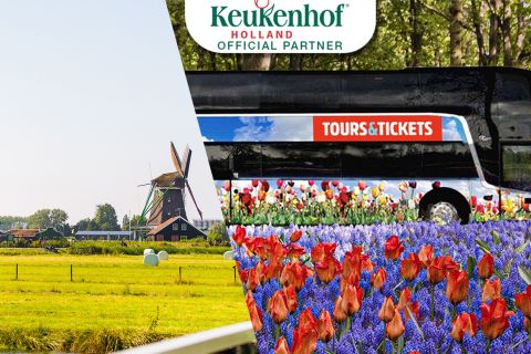 Vanuit Amsterdam: rondleiding Keukenhof en tour platteland