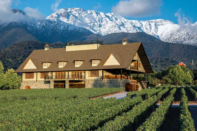 Santiago: Sunset Winery Tour with Wine Tastings and Dinner