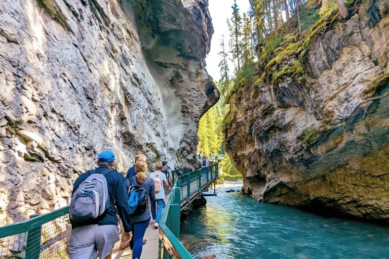 Banff: Experience Lake Louise & Johnston Canyon Shuttle From Banff Train Station