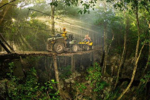 From Cancun: Guided Half-Day ATV Jungle Tour with Lunch