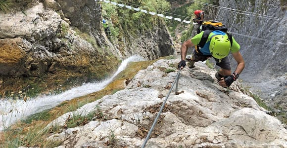 Ballino: Rio Ruzza Via Ferrata Trip with Mountain Guide