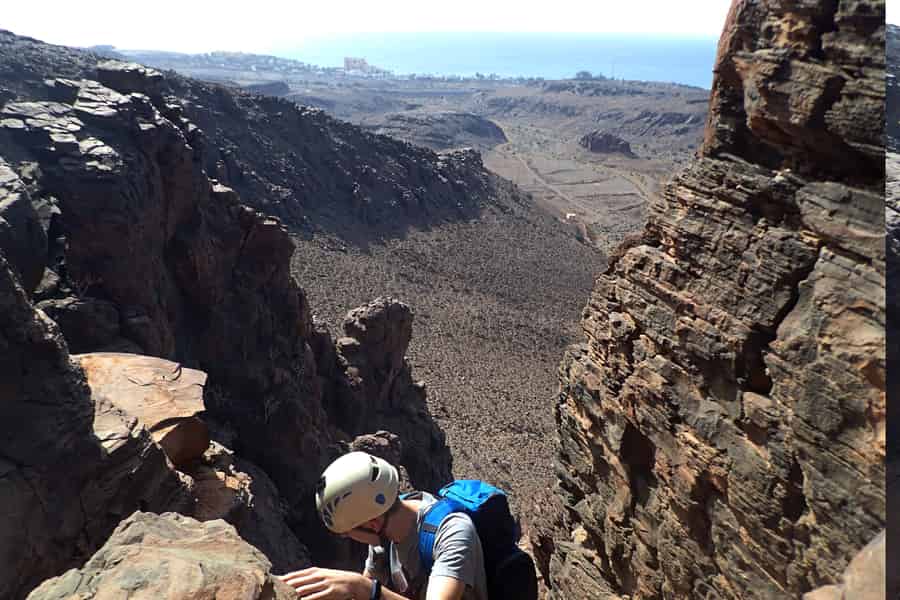 Gran Canaria: Klippenklettern bei Maspalomas (Via Ferrata). Foto: GetYourGuide
