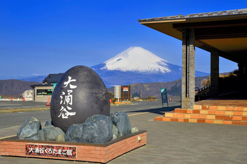 Van Tokio naar de berg Fuji: dagtour en rondvaart HakoneTour met lunch vanaf het LOVE-standbeeld － terugreis per bus